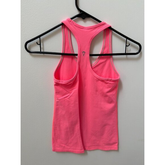 Ivivva by Lululemon Pink Racerback Tank Top Size 10 Cotton Blend Womens Athletic - Picture 3 of 3